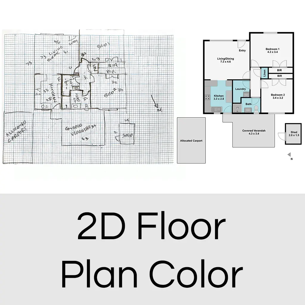 2D Floor Plans - Color