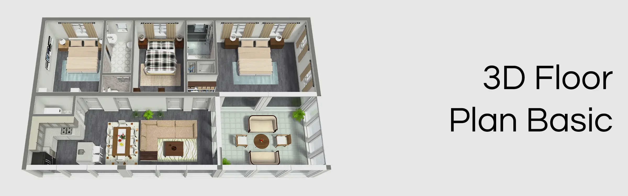 3D Floor Plan - Basic
